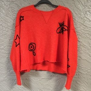 Wildfox Embroidered Sweater size xsmall